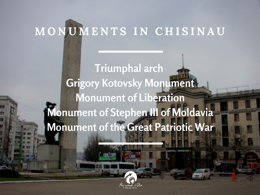5 most important monuments of Chosinau